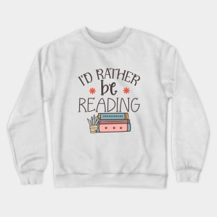 Reading Escape: Cozy Bookish Sticker Crewneck Sweatshirt